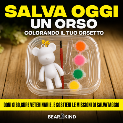 Kit "Zampe al Sole" - Colora il tuo orso salvato